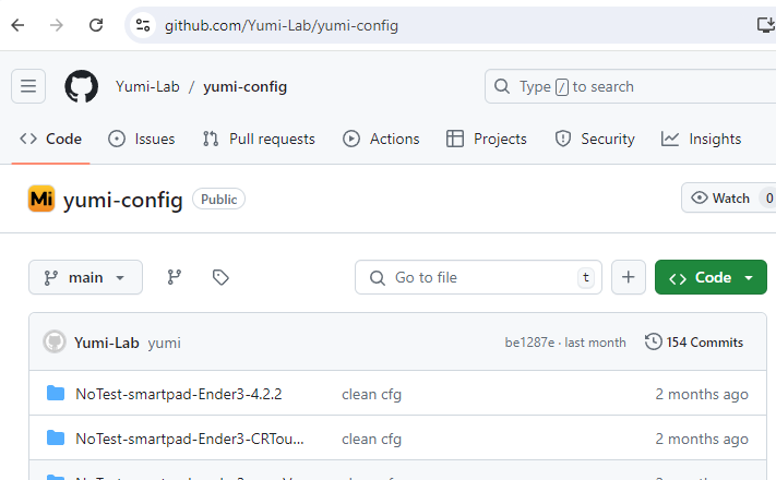 Github Yumi-config