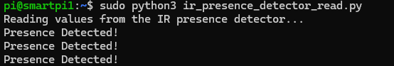 Smart Pi One - IR Presence Detector