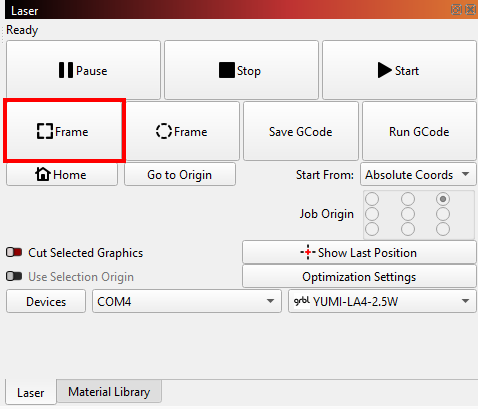 LightBurn Device Added