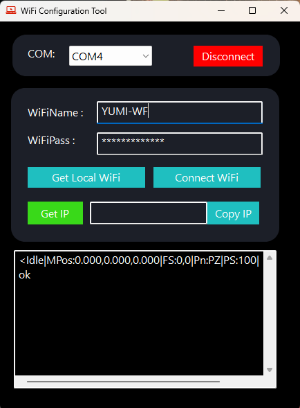 MKS tool Wi-Fi setup