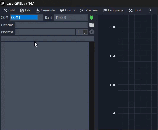 LaserGRBL Interface